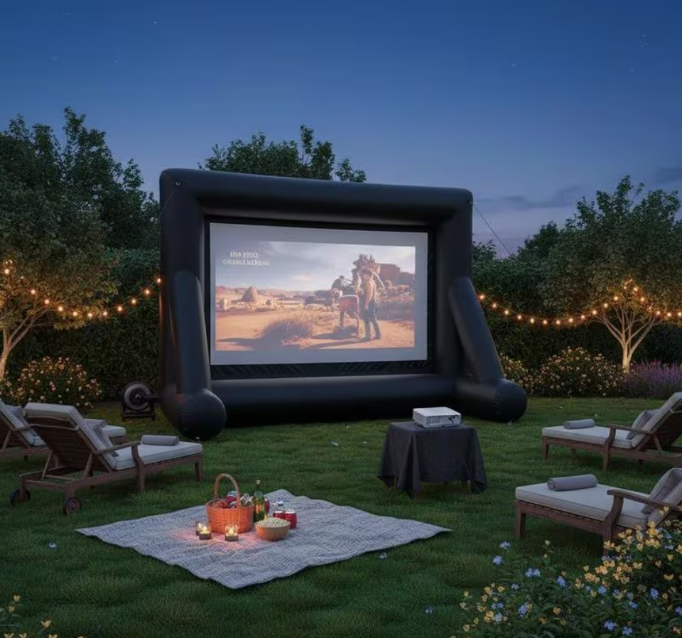 VEVOR Inflatable Movie Screen, 24 ft Outdoor Inflatable Projection Screen