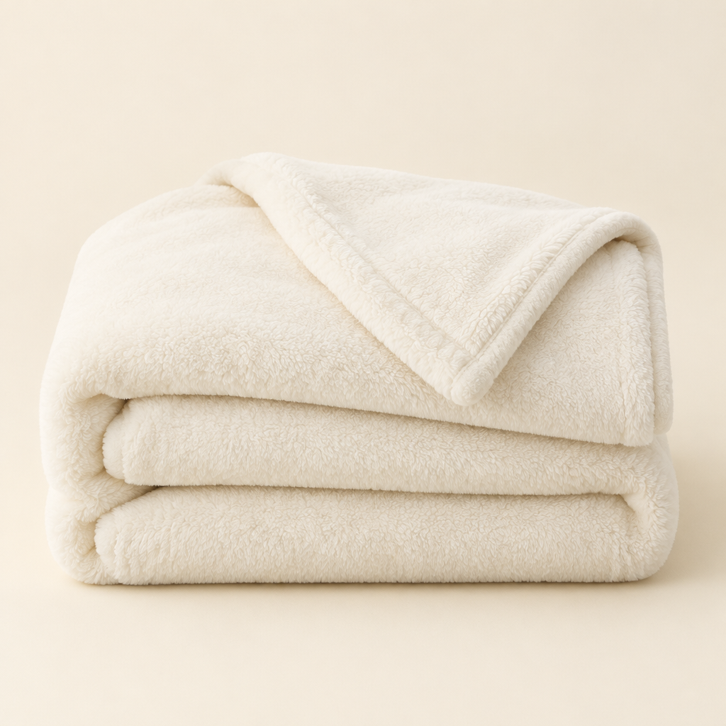 Bedsure GentleSoft White Throw Blanket for Couch - Off White, 50x60 in